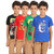 LYRIL BOYS CHEST PRINTED HALFSLEEVE ROUNDNECK T-SHIRT-PACK OF 4
