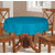 Lushomes Plain Bachelor Button Round Table Cloth - 4 seater