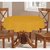 Lushomes Plain Lemon Chrome Round Table Cloth - 4 seater