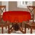Lushomes  Plain Red Wood Round Table Cloth - 4 seater