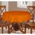 Lushomes  Plain Sun Orange Round Table Cloth - 4 seater