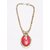 Orion Red, Golden Metal Elegant Necklace for Women