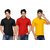 AVE Men Casual Polo T-shirts Pack Of 3 (AVE-PT-Blk-Re-Ye)