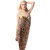 Glamorous Open Back, Leopard Print Bikini Cover Up Wrap Dress.