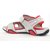 Orbit Mens White  Red Velcro Sandals