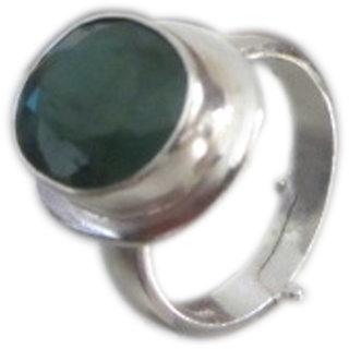 Buy Certified Emerald Folding Ring in Silver,Adjustable ring of Rashi ...