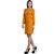 Sierra Yellow Plain A Line Dress For Women