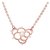Mahi CZ White Flower Rose Gold Plated Pendant for Women PS1193668ZWhi