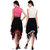 Westrobe Women Pink n White Partywear Short Dress Combo of 2