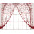 Geonature Maroon Heart Curtains Set of 6 size 4x7 (GHC6-34)