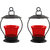 AnasaDecor Red Iron Votive Tealight Candle Holder Set of 2