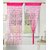 Geonature Rani Pink Heart Curtains Set of 6 size 4x7 (GHC6-46)