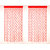 Geonature Red Heart Curtains Set of 6 size 4x7 (GHC6-49)