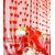 Geonature Red Heart Curtains Set of 6 size 4x7 (GHC6-51)