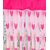 Geonature Rani Pink Heart Curtains Set of 6 size 4x7 (GHC6-71)