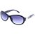 Gansta Gn1028 Ladies Black  Silver Oval Sunglasses With Gradient Lenses