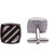 Sushito Square Lining Silver  Cufflink JSMFHMA0544