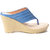 Msc WomenS-Blue-Synthetic-Wedges (MSC-259-6201-Wedges-BLUE)