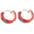 Silverwala Shinny Ring Silver Hoop Earring (BLP441E)