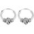 Silverwala Shinny Ring Silver Hoop Earring (BLP449B)