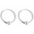 Silverwala Shinny Ring Silver Hoop Earring (BLP430)