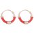 Silverwala Shinny Ring Silver Hoop Earring (BLP439)