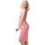 Sexy Backless Style Splendid Peach Polka Dot Print Summer Wrap Skirt Beach Dress