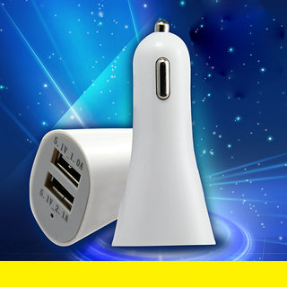 CAR CHARGER WITH 2 USB PORTS (colorAssorted) CODEOU-8117