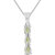 Trendy 925 Streling Silver Peridot studded Pendant by Allure Jewellery