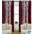 iLiv Maroon Kolaveri Window Curtains Set Of 2-5ft
