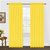 Iliv Yellow Plain Eyelet Window Curtain 5 Feet Set Of 2