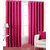 Iliv Pink Plain Eyelet Window Curtain 5 Feet Set Of 2