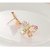 Gold Plated Korean Luxury Hollow Shiny Colorful Crystal Simulated Pearl Stud Earrings