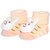 Wonderkids Bunny Baby Socks Booties Orange 0 - 6 Months