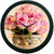 Ae World Pink Rose Wall Clock (With Glass) 12X12 Inches