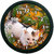 Ae World Cat Wall Clock (With Glass) 12X12 Inches