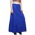 Pistaa Womens Cotton Ink Blue Colour Best Ethinic Inskirt Plain Saree petticoats