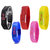 Rectangle Dial Multicolor Silicone Strap Womens Set Of 5 Watches