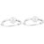 Silverwala Shinny Ring Silver Hoop Earring (BLP444C)