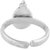 Silverwala Silver Emerald Silver Toe Ring (TR1535B)