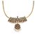 Silverwala Spinel, Pearl Yellow Gold Plated Silver Necklace (TJSTSL000000041)