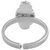 Silverwala Silver Sapphire Silver Toe Ring (TR1536C)