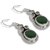 Silverwala Emerald, Cubic Zirconia Silver Dangle Earring (TRS3687C)