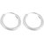 Silverwala Shinny Ring Silver Hoop Earring (BLP440)