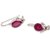 Silverwala Ruby Silver Dangle Earring (TRS3681A)