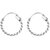 Silverwala Shinny Ring Silver Hoop Earring (BLP446A)