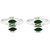 Silverwala Silver Emerald Silver Toe Ring (TR1535A)