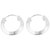 Silverwala Shinny Ring Silver Hoop Earring (BLP424B)