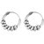 Silverwala Shinny Ring Silver Hoop Earring (BLP453D)
