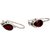 Silverwala Garnet Stone Garnet Silver Drop Earring (TRS3692A)